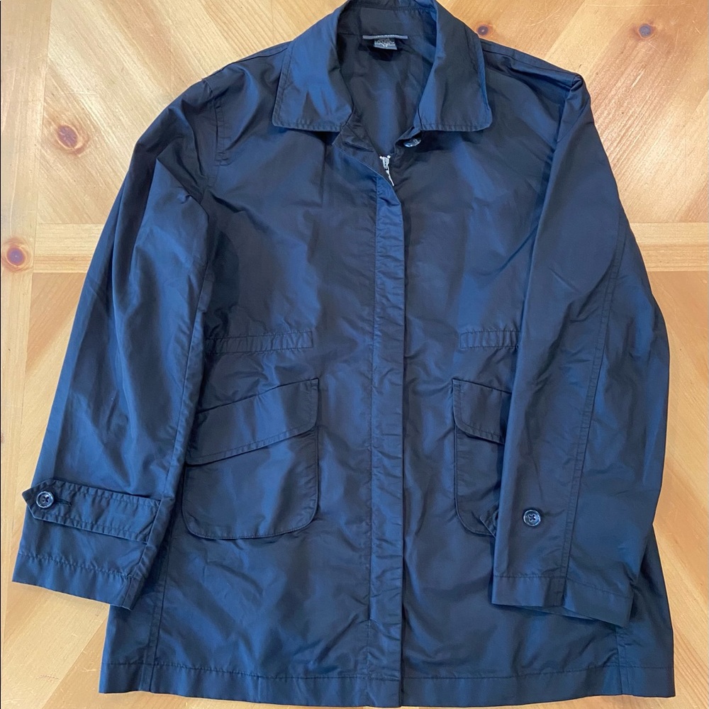 Banana Republic Black Nylon Jacket w/ Drawstring Waistline, Women’s Size XS